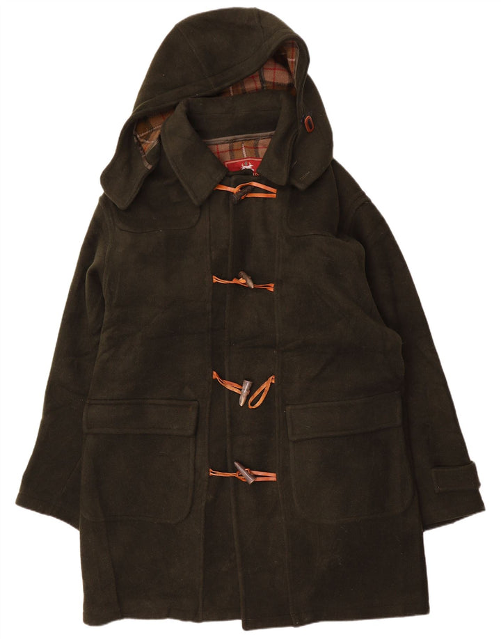 J. C. Twidd Ανδρικό παλτό Duffle με κουκούλα IT 50 Large Khaki Wool