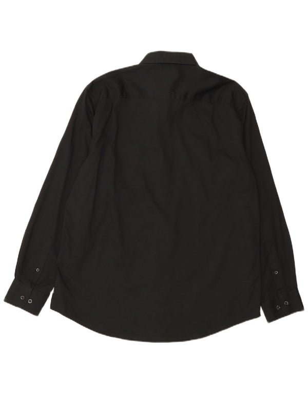 Ανδρικό πουκάμισο Nautica Size 16 1/2 Large Μαύρο Βαμβακερό