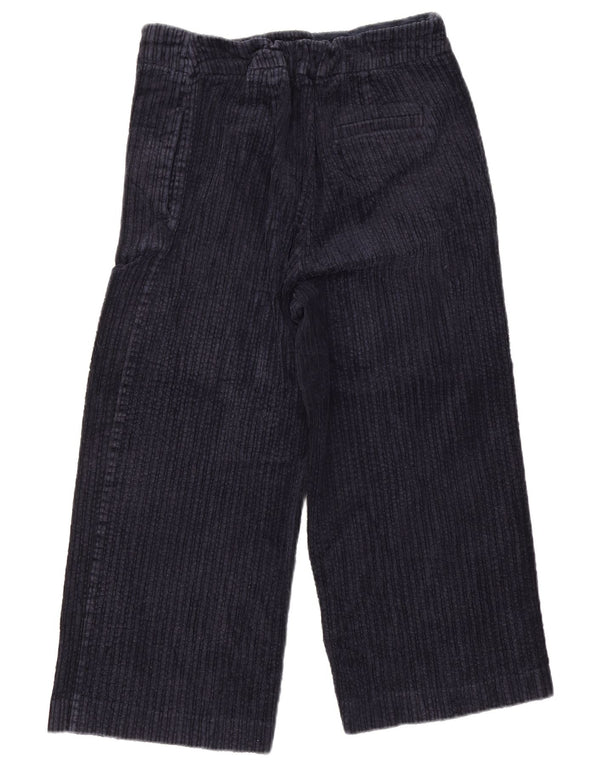 Marks & Spencer Γυναικεία φαρδιά κοτλέ παντελόνια UK 16 Large W34 L22 Navy