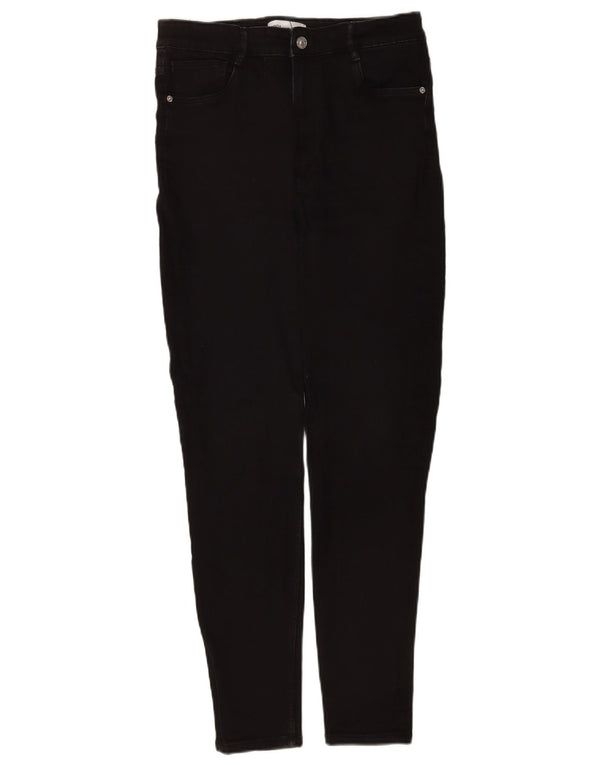 Zara Γυναικείο Skinny Jeans EU 42 Large W32 L28 Μαύρο βαμβακερό