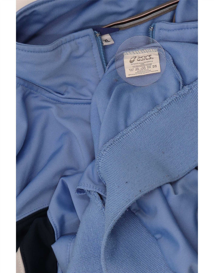 Ανδρική φόρμα Asics Top Jacket XL Blue Colourblock Polyester