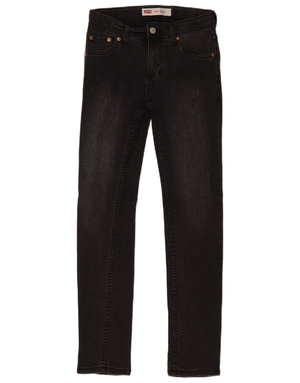 Levi's Boys 510 Skinny Jeans 13-14 Years W28 L29 Black Cotton