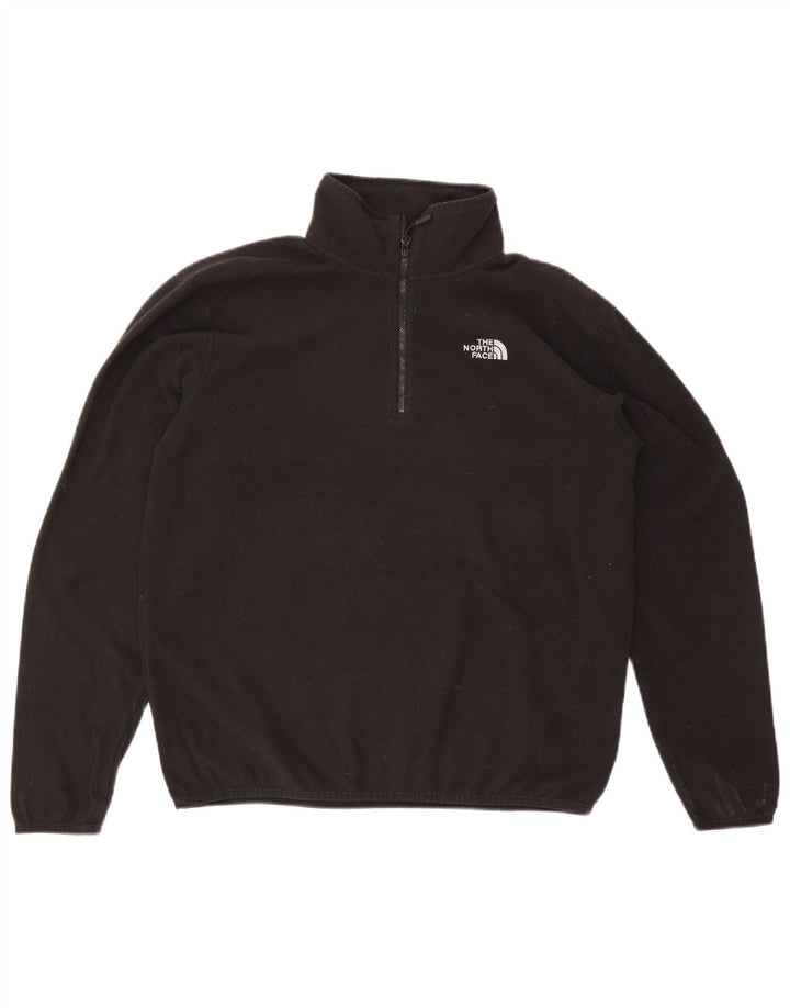 The North Face Ανδρικό φερμουάρ Fleece Jumper Μεσαίο μαύρο πολυεστέρα