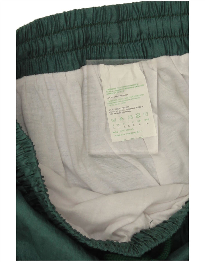 Vintage Ανδρική αθλητική φόρμα Παντελόνι Joggers Μεγάλο Πράσινο Γεωμετρικό Πολυαμίδιο