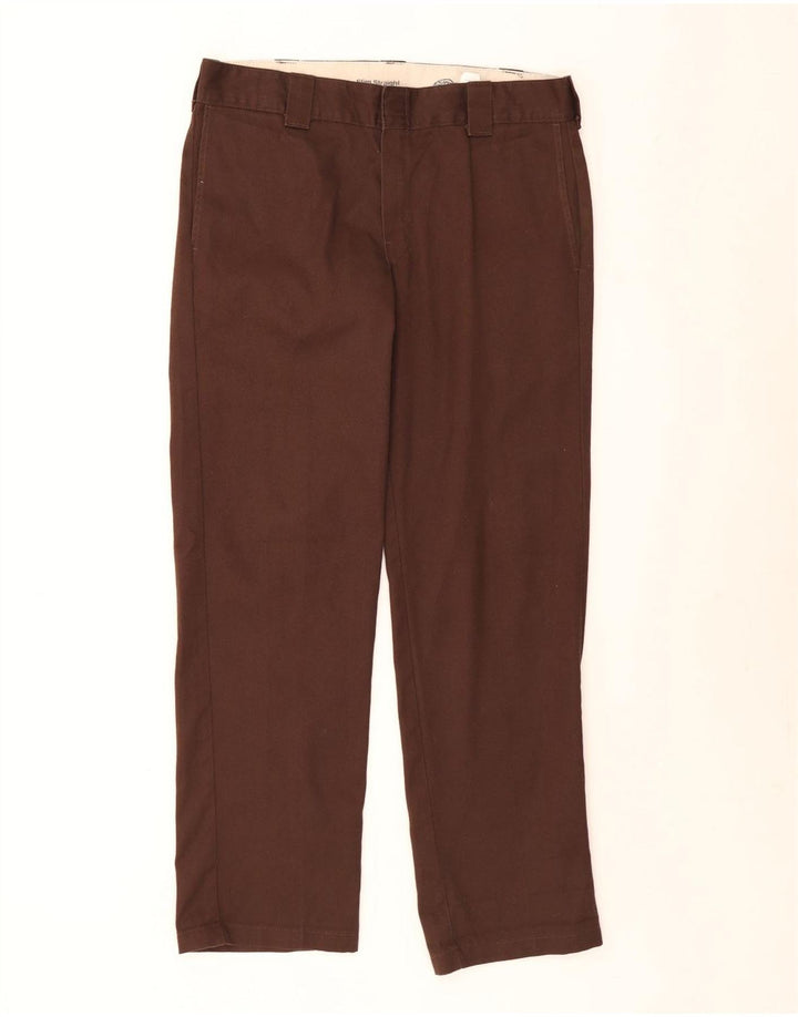 Ανδρικό ίσιο παντελόνι Chino Dickies W34 L32 Καφέ Πολυεστέρας
