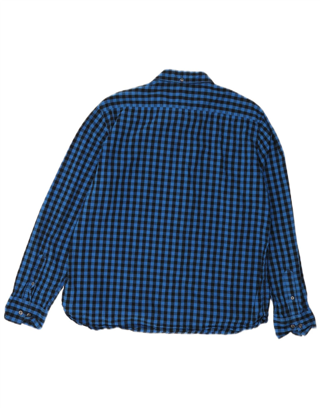 Ανδρικό πουκάμισο French Connection XL Blue Gingham Cotton