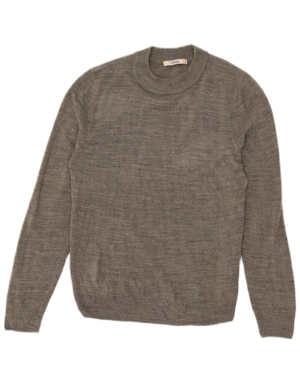 Marks & Spencer Γυναικείο πουλόβερ με λαιμόκοψη UK 10 Small Khaki Acrylic
