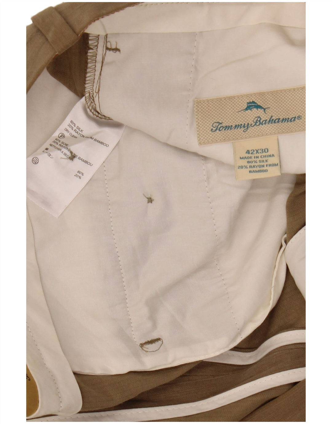 Ανδρικό παντελόνι Chino TOMMY BAHAMA W42 L30 Beige Silk