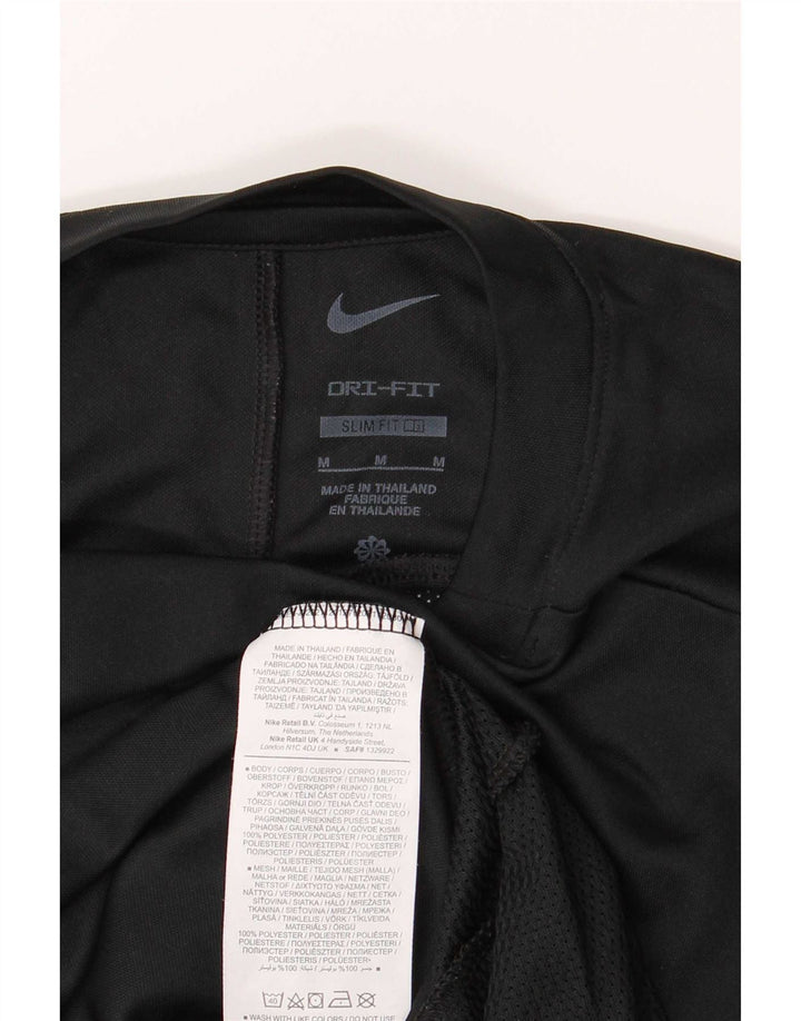 Ανδρικό μπλουζάκι Nike Dri Fit Slim Top από μεσαίο μαύρο πολυεστέρα