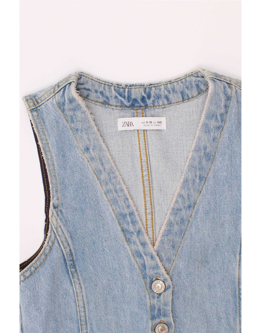Zara Girls Jenim Γιλέκο 9-10 Χρόνια Μπλε