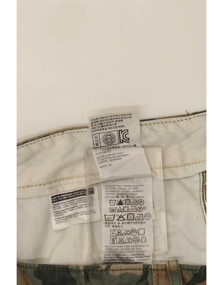Ανδρικό σορτς Cargo Levi's W40 XL Χακί Καμουφλάζ Βαμβακερό