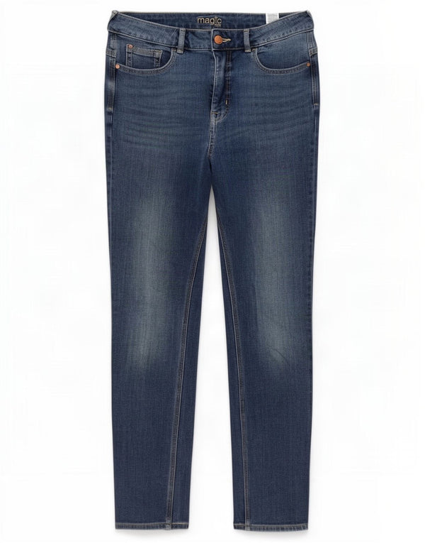 Marks & Spencer Γυναικεία Slim Jeans UK 12 Medium W32 L28 Blue Cotton