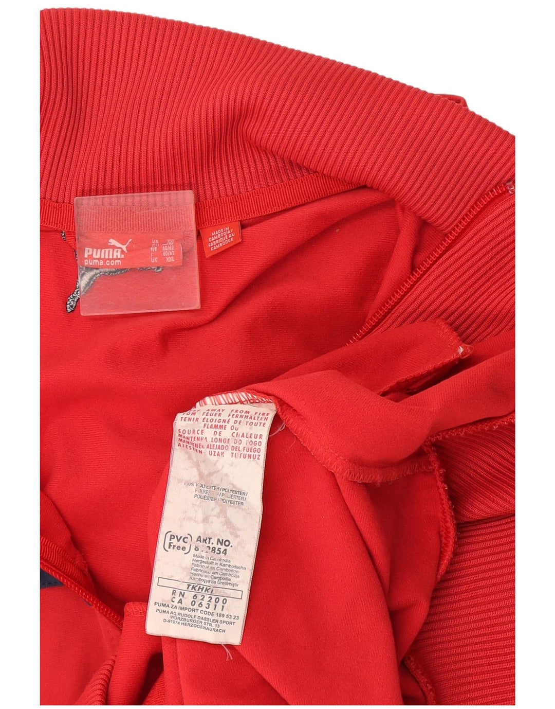 Ανδρική φόρμα Puma Top Jacket 2XL Red Polyester
