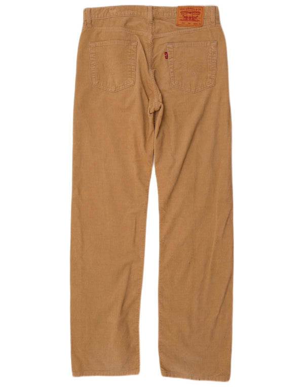 Levi's Mens 751 Straight Corduroy Παντελόνι W33 L34 Μπεζ βαμβακερό