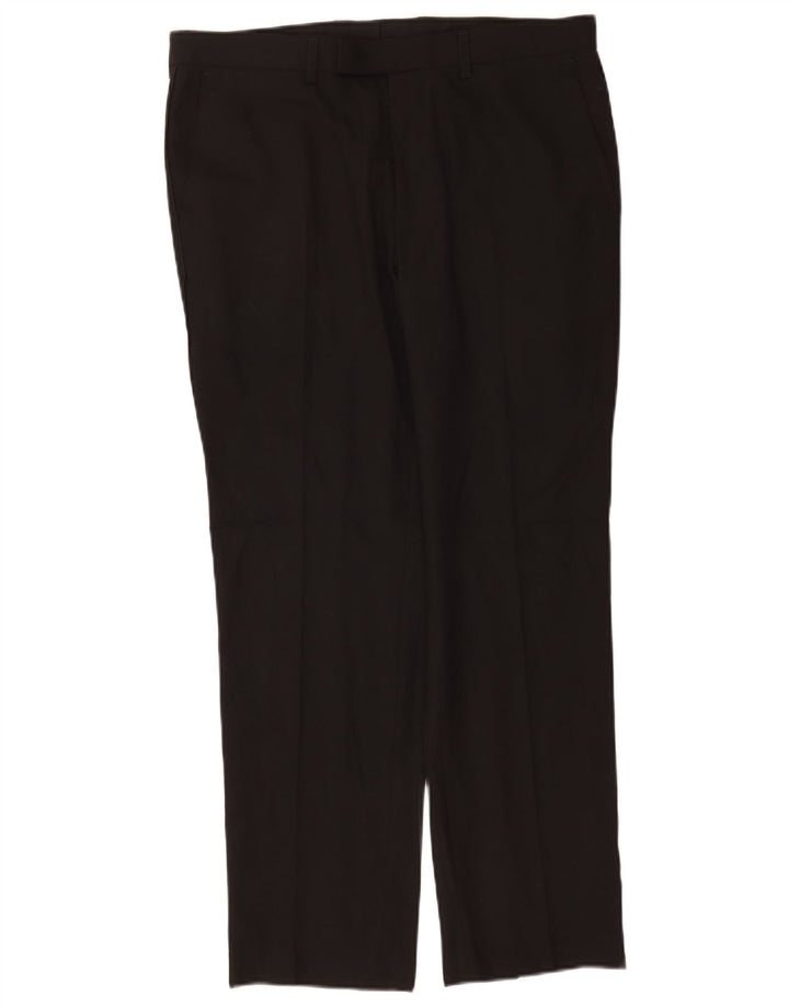 Marks & Spencer Ανδρικό Slim Fit Παντελόνι W34 L29 Μαύρο Πολυεστέρα