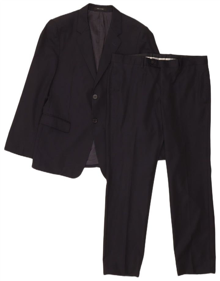 Emporio Armani Ανδρική φόρμα 2 κουμπιών IT 50 Large W35 L30 Navy Blue