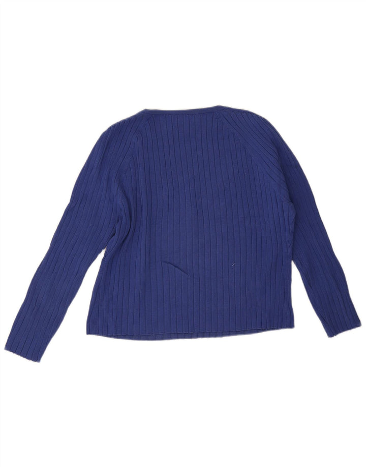 Zara Γυναικείο Μπλουζάκι 3/4 Μανίκι UK 20 2XL Μπλε βισκόζη