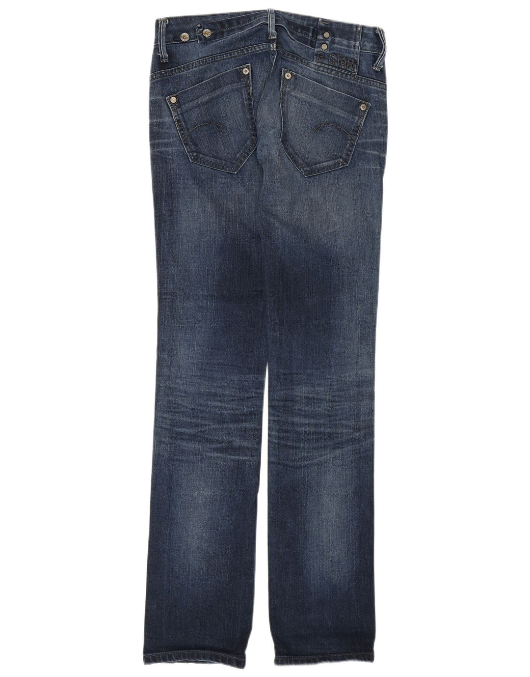 G-STAR Γυναικείο ίσιο τζιν με χαμηλή μέση W27 L34 Μπλε βαμβακερό