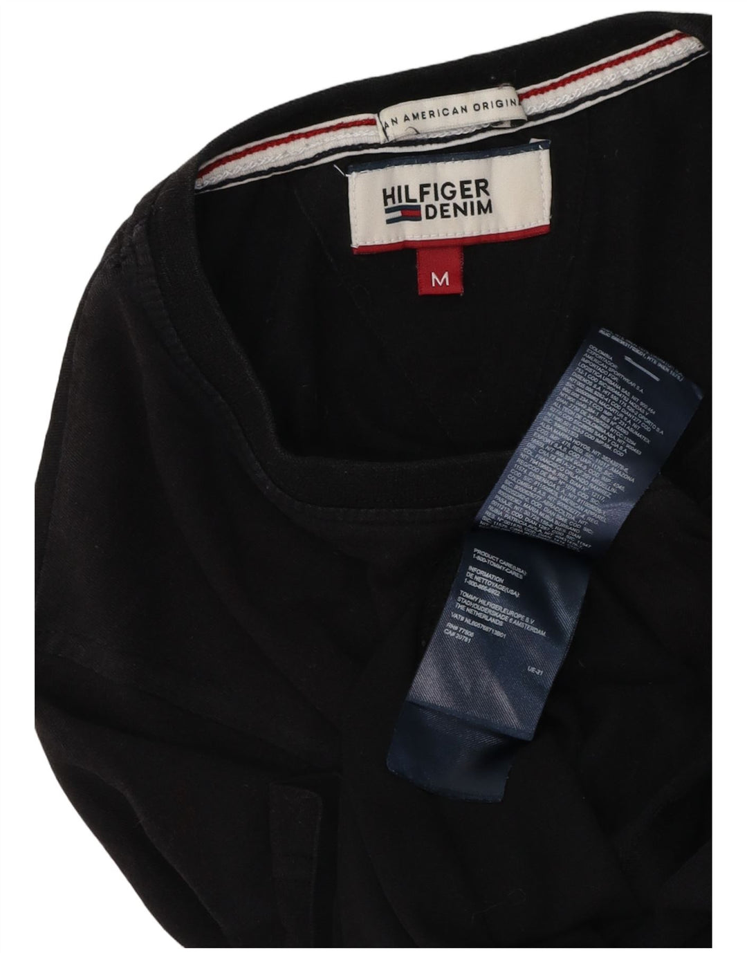 Ανδρικό T-Shirt Tommy Hilfiger Top Μεσαίο μαύρο βαμβακερό
