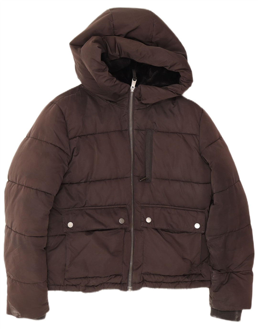 Tommy Hilfiger γυναικείο μπουφάν με επένδυση μεγάλου μεγέθους UK 6 XS Grey Polyamide