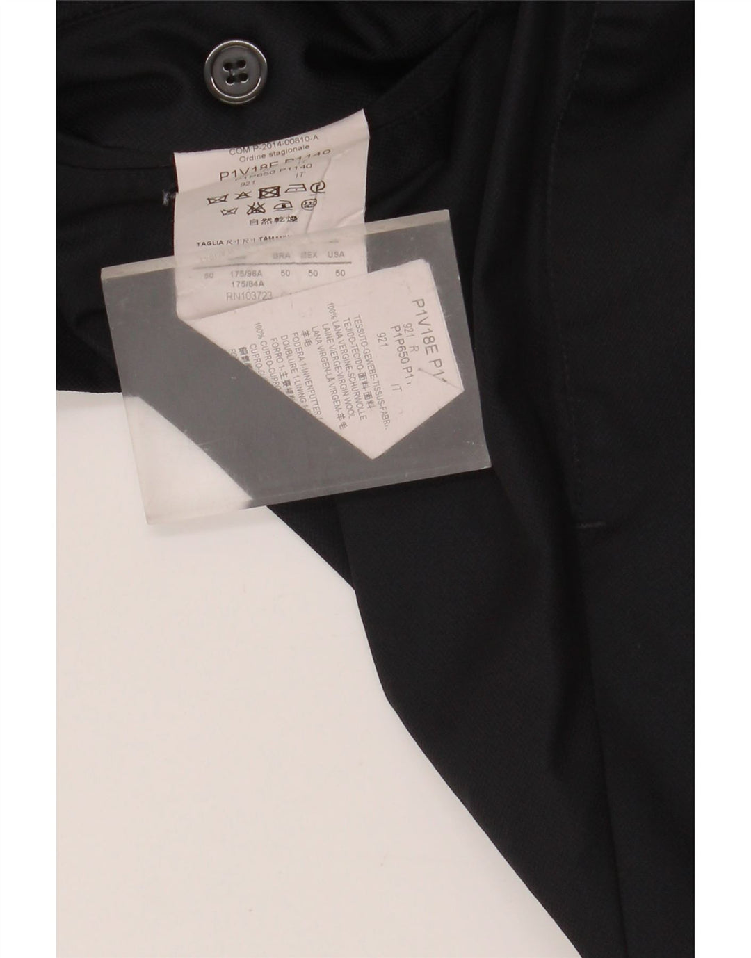 Emporio Armani Ανδρική φόρμα 2 κουμπιών IT 50 Large W35 L30 Navy Blue