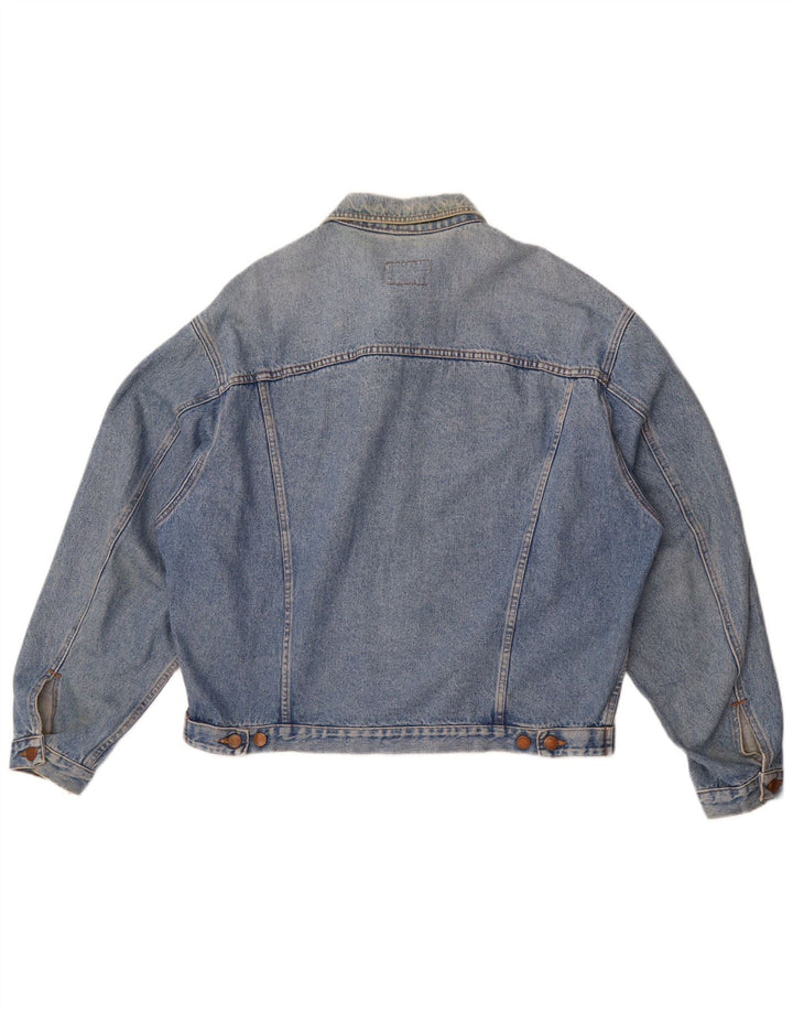 Ανδρικό τζιν μπουφάν Benetton UK 42 XL Μπλε