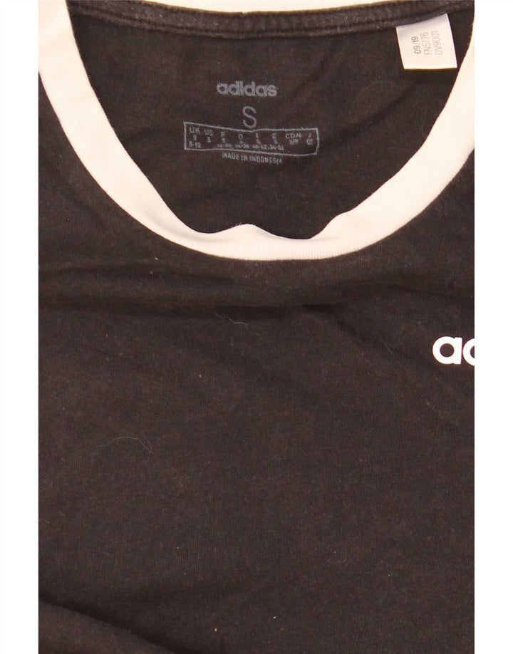 Adidas Γυναικείο T-Shirt Top UK 8/10 Small Black