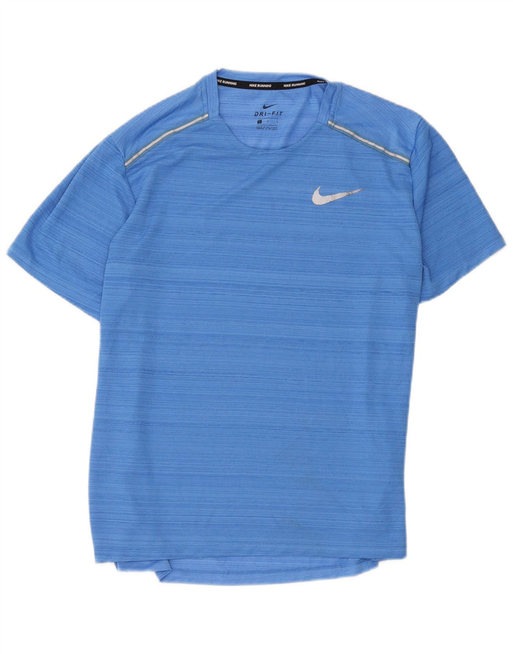 Ανδρικό μπλουζάκι Nike Dri Fit Top μεγάλο μπλε ριγέ πολυεστέρα