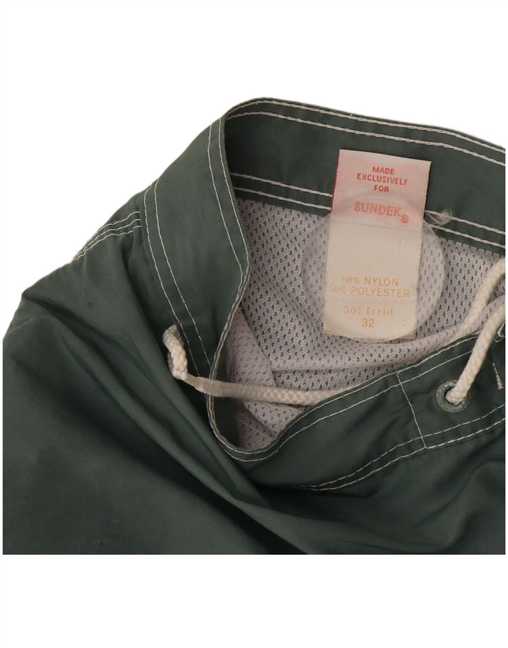 Ανδρικό σορτς κολύμβησης Sundek σε μεσαίο πράσινο χρώμα νάιλον