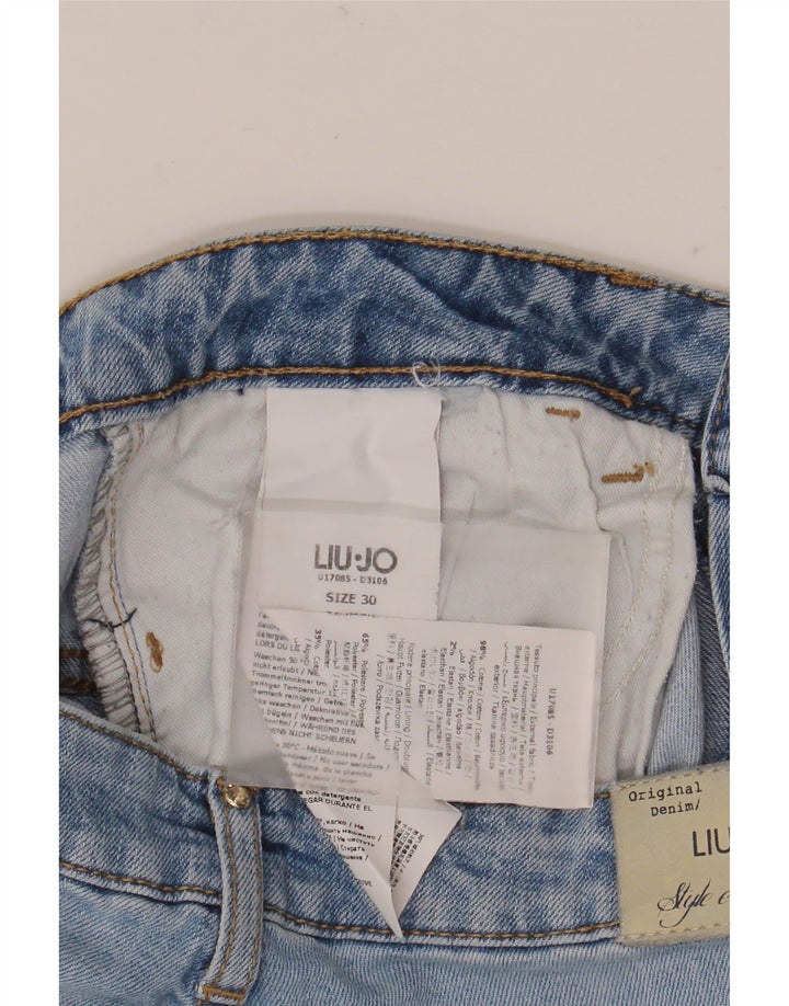 Liu Jo Γυναικεία Bootcut Jeans W30 L26 Μπλε βαμβακερό
