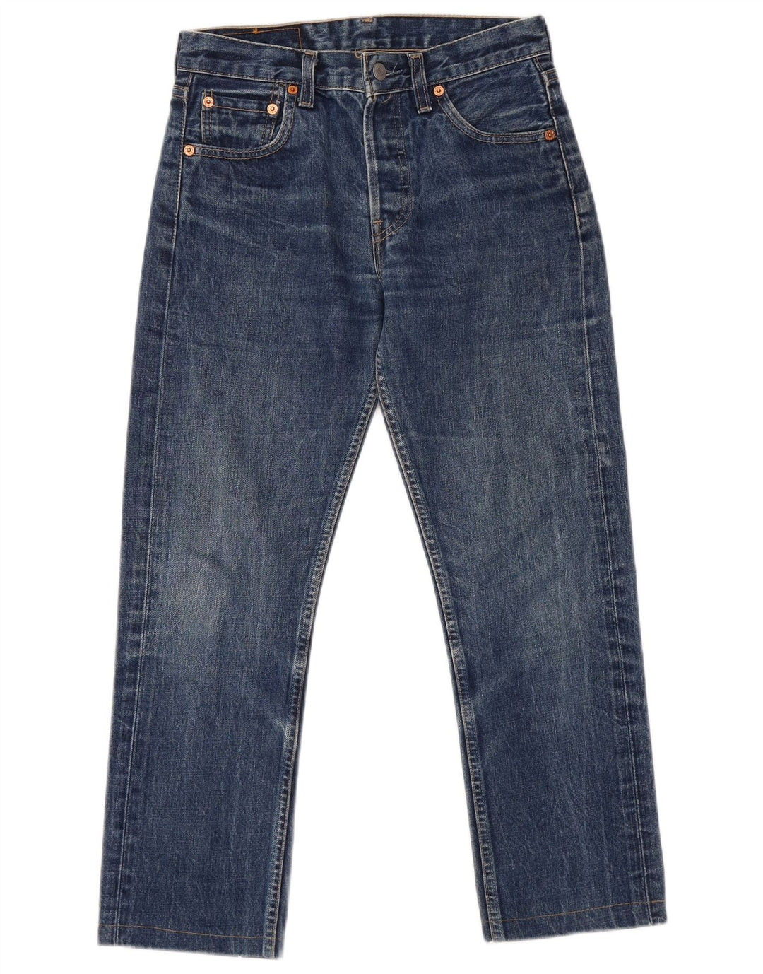 Levi's Mens 513 Slim Straight Cropped Jeans W28 L25 Μπλε βαμβακερό
