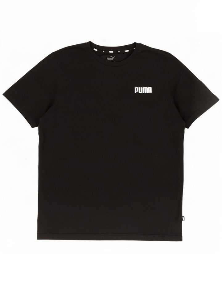 Puma Ανδρικό T-Shirt κανονικό μπλουζάκι Top μεγάλο μαύρο βαμβακερό