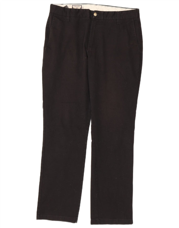 Ανδρικό ίσιο παντελόνι Chino Volcom W32 L30 μαύρο βαμβακερό
