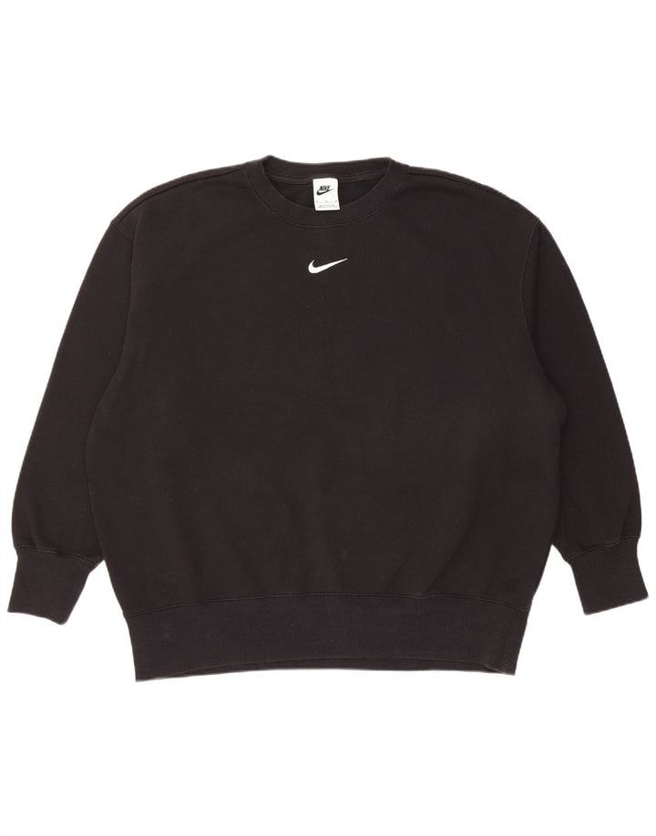 Ανδρικό φούτερ Nike Jumper, μεσαίο μαύρο βαμβακερό