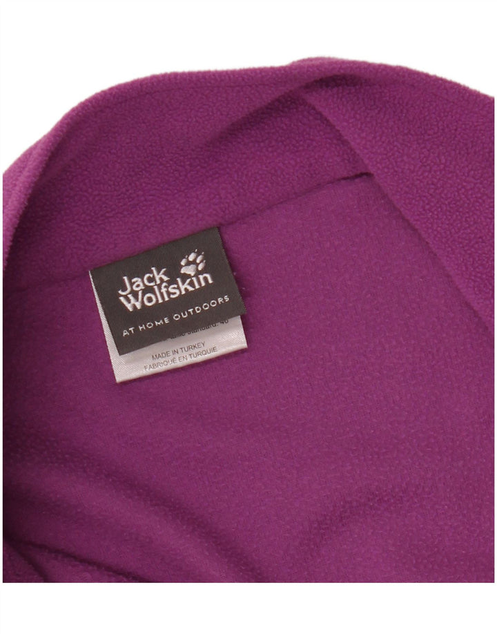 JACK WOLFSKIN Γυναικείο φερμουάρ Fleece Jumper UK 18/20 XL Purple Polyester