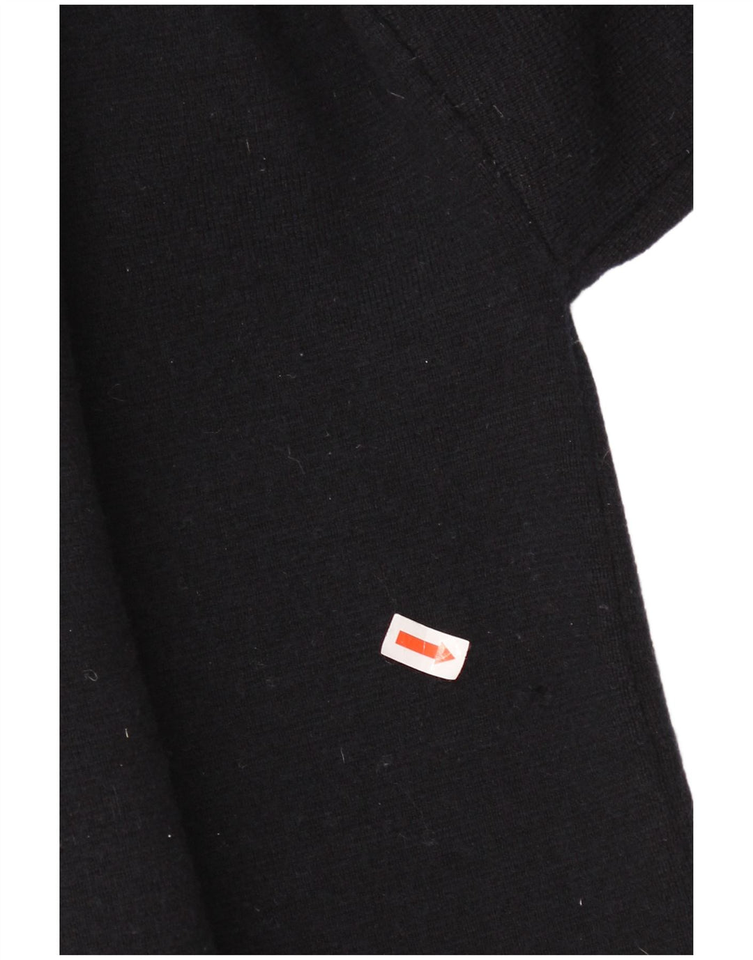 Γυναικείο πουλόβερ Jaeger Crop Crew Neck Jumper UK 16 μεγάλο μαύρο μαλλί