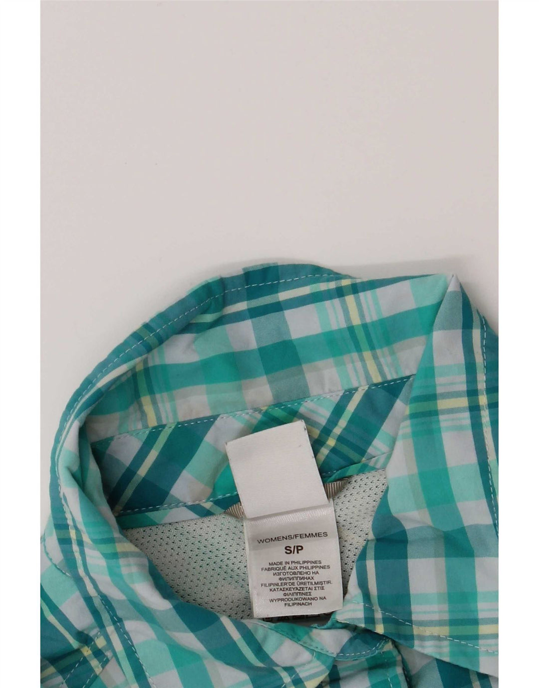 The North Face γυναικείο πουκάμισο UK 10 Small Green Check Nylon