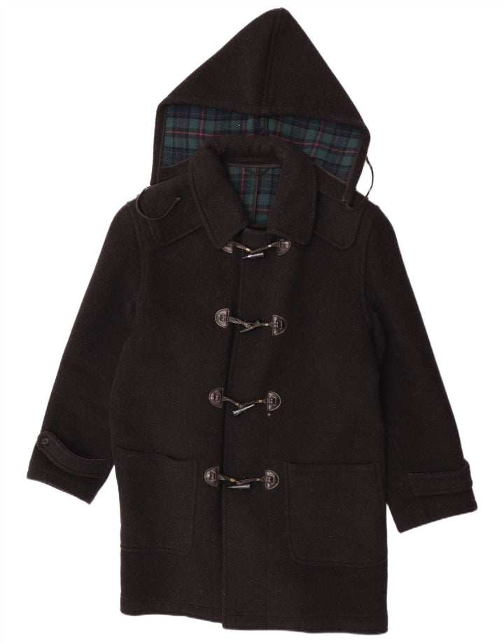 Pierre Cardin Ανδρικό παλτό Duffle με κουκούλα IT 48 Medium Black Check Wool