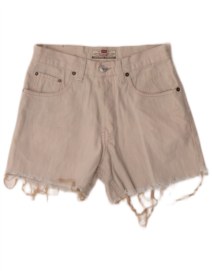 Γυναικείο τζιν σορτς Levi's W29 Medium Off White