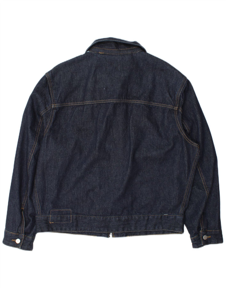 Zara Ανδρικό Τζιν Μπουφάν UK 42 XL Navy Blue Polyester