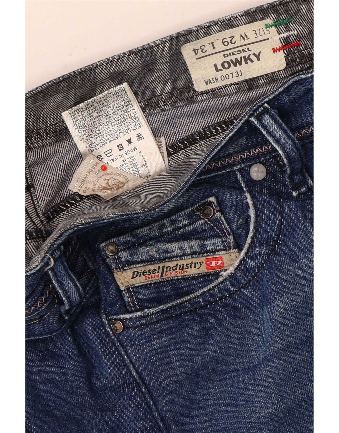 Diesel Γυναικείο Lowky Distressed Slim Jeans W29 L30 Blue Cotton