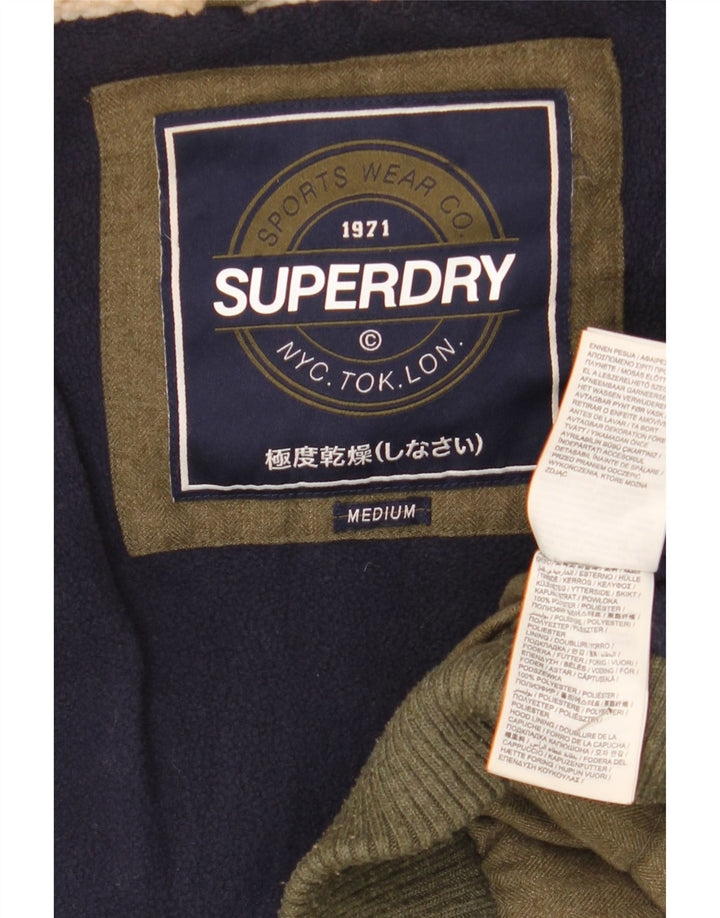 Superdry γυναικείο μπουφάν με κουκούλα Duffle με επένδυση UK 14 Medium Khaki Winter