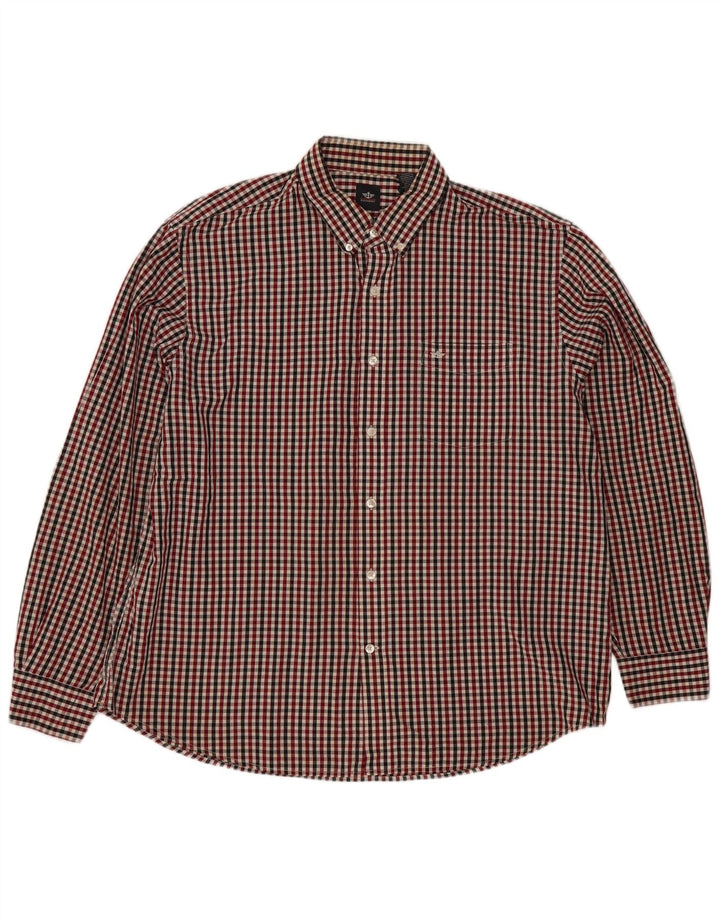 Ανδρικό πουκάμισο Dockers XL Red Gingham Cotton