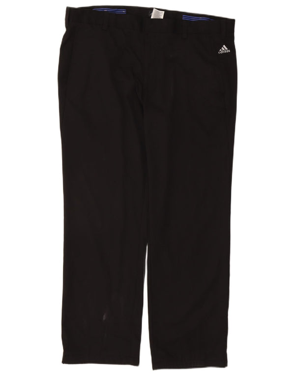 Ανδρικό ίσιο παντελόνι Chino Adidas W38 L29 Μαύρο πολυεστέρα