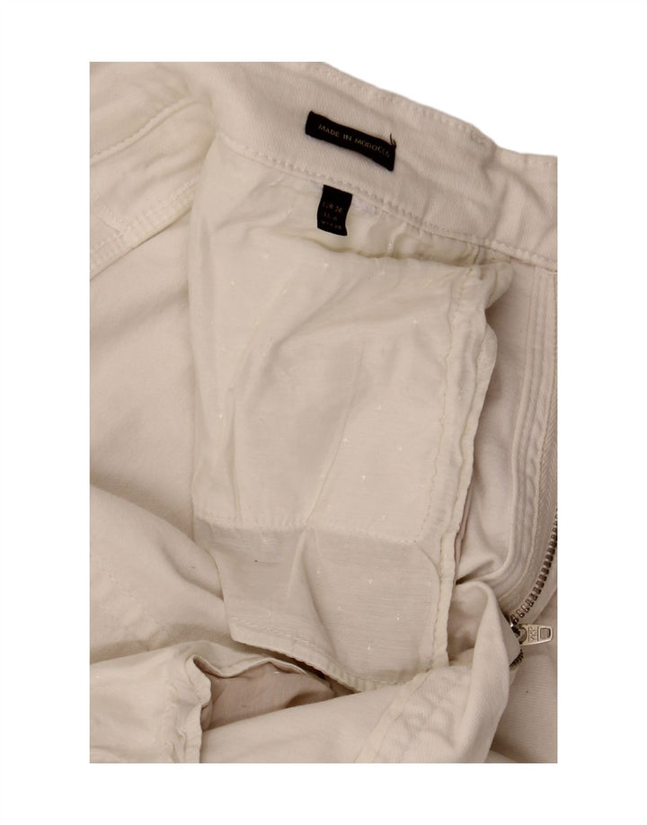 MASSIMO DUTTI Womens Straight Jeans EU 36 XS W26 L28 White