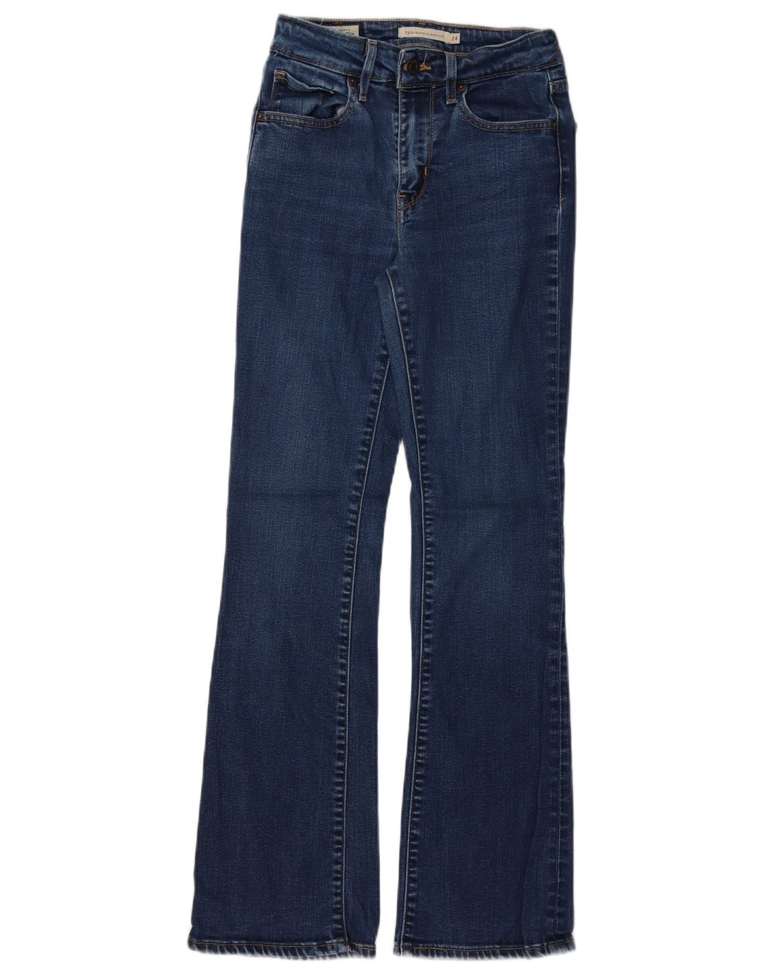 LEVI'S Γυναικείο ψηλό μποτάκι τζιν W24 L30 Blue Lyocell