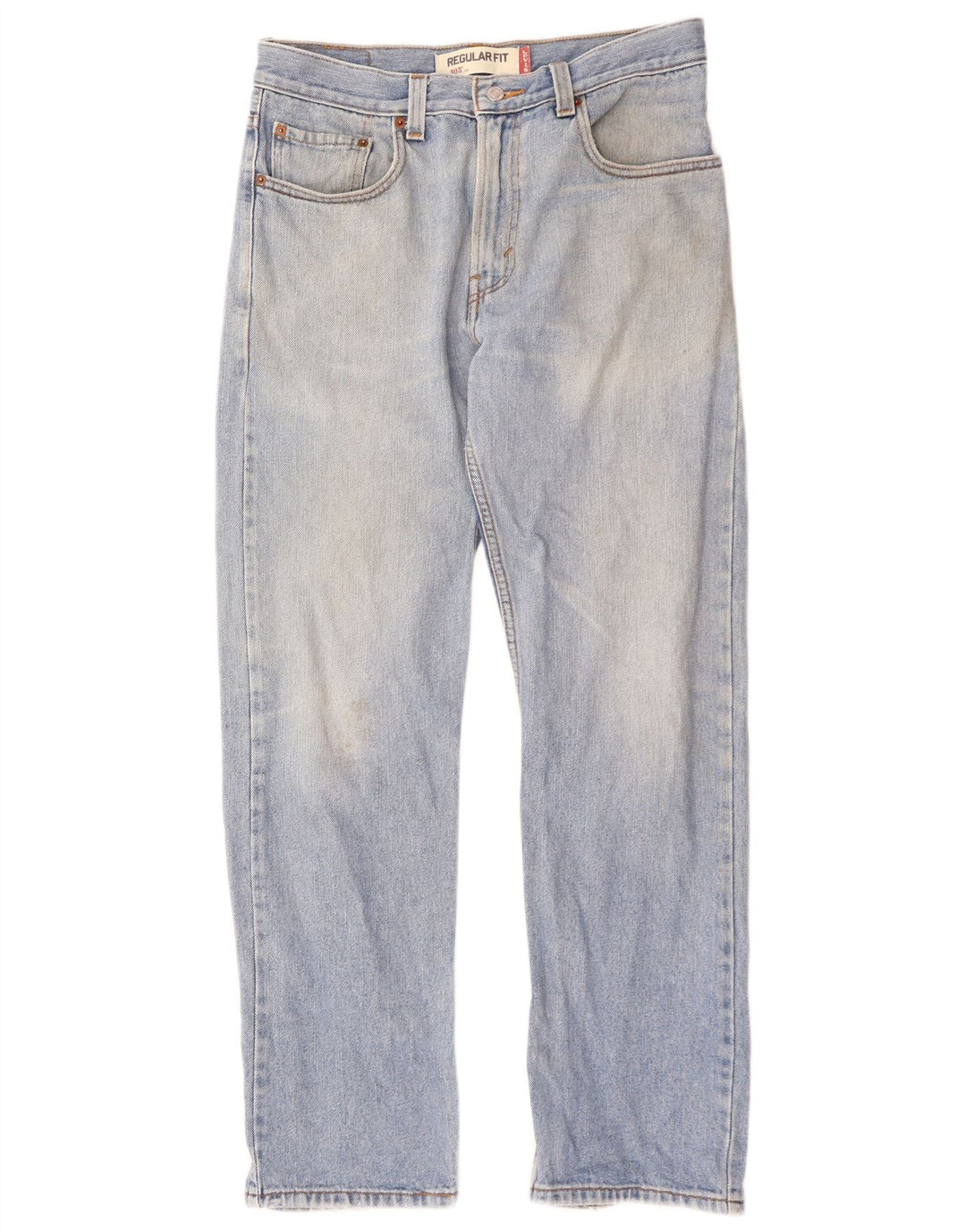 Levi's Mens 505 Regular Fit Straight Jeans W32 L32 Μπλε βαμβακερό