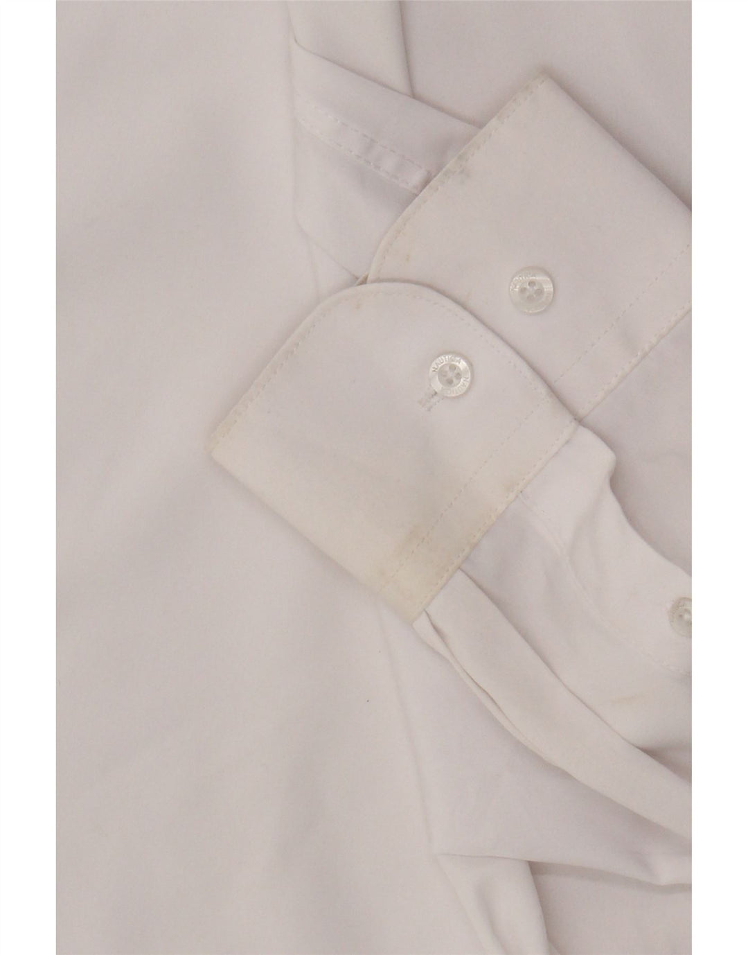 Ανδρικό πουκάμισο Nautica Slim Fit Size 17 1/2 XL Λευκό Πολυεστέρας