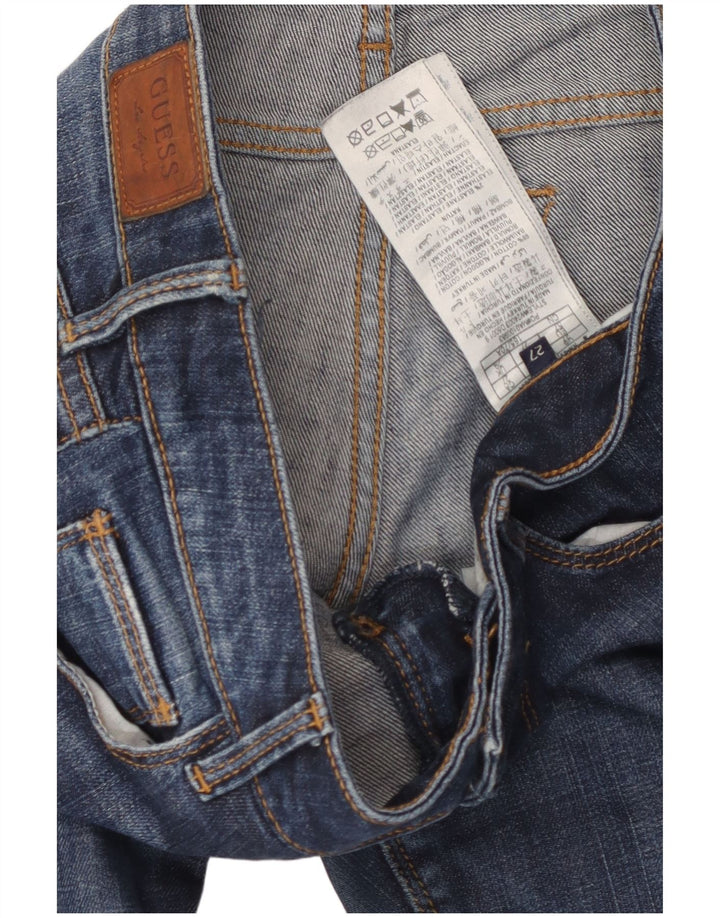 GUESS Γυναικείο Beverly Skinny Jeans W27 L29 Μπλε βαμβακερό