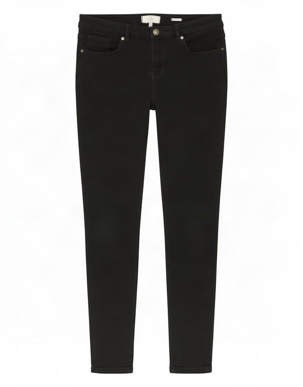 Fat Face Γυναικείο Jegging Τζιν UK 16 Large W32 L27 Μαύρο βαμβακερό